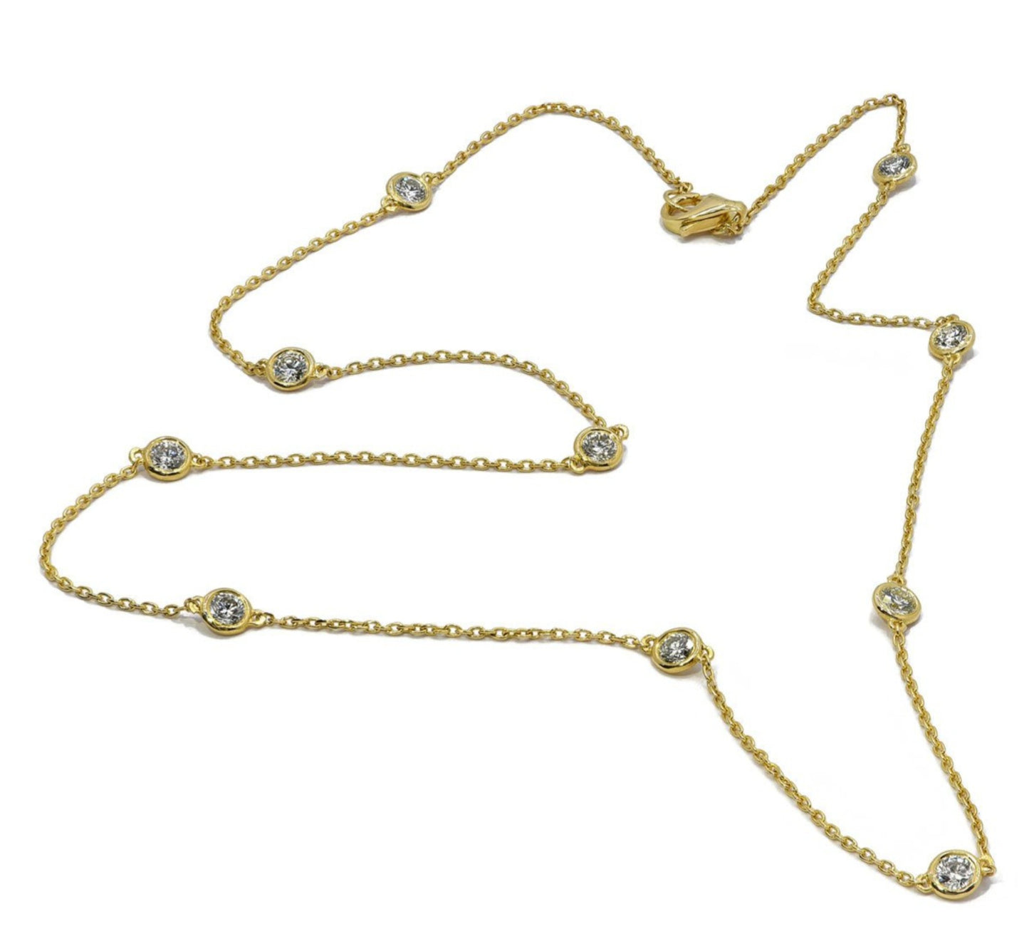 Collana - 18 carati Oro giallo - 1.10ct. tw. Diamante (Naturale)