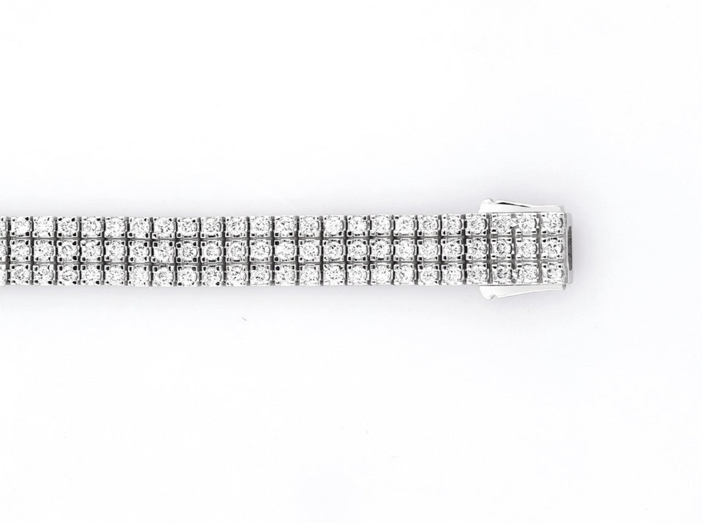 Bracciale tennis in oro bianco e diamanti naturali 5.00ct
