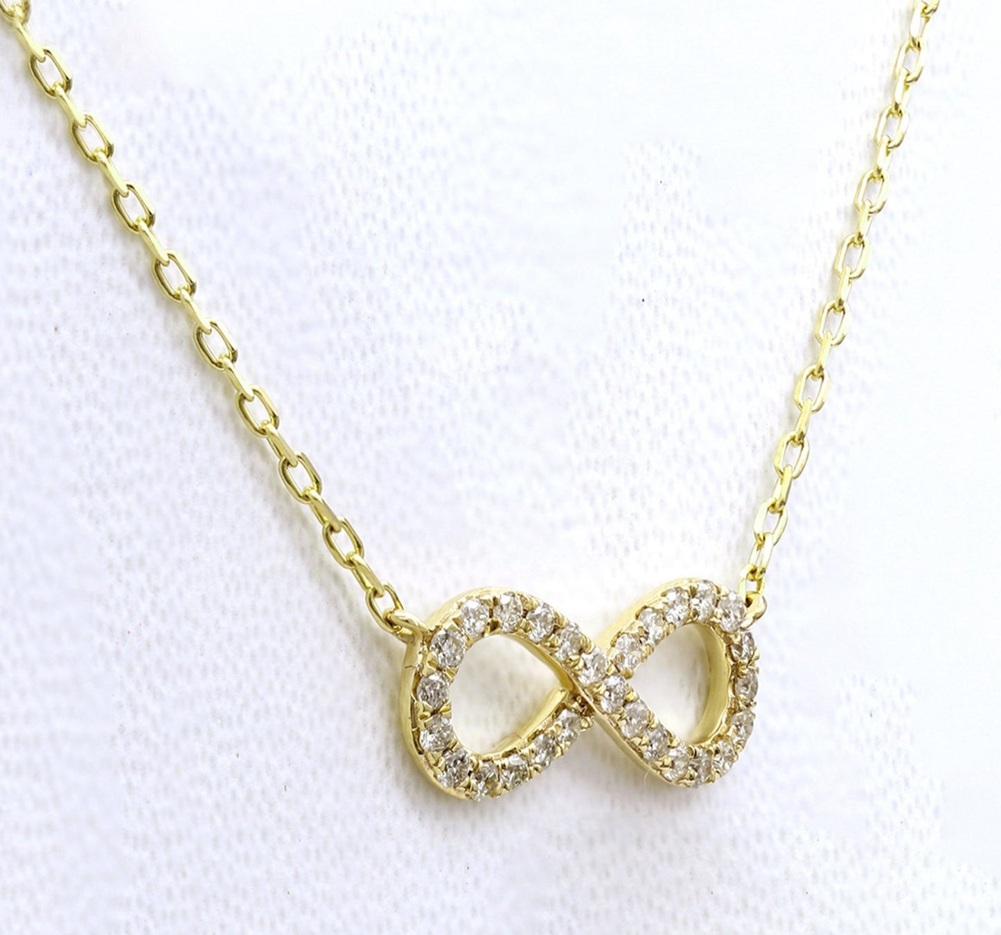 Collana con ciondolo - 18k giallo - 0.21ct. tw. Diamante (Naturale)