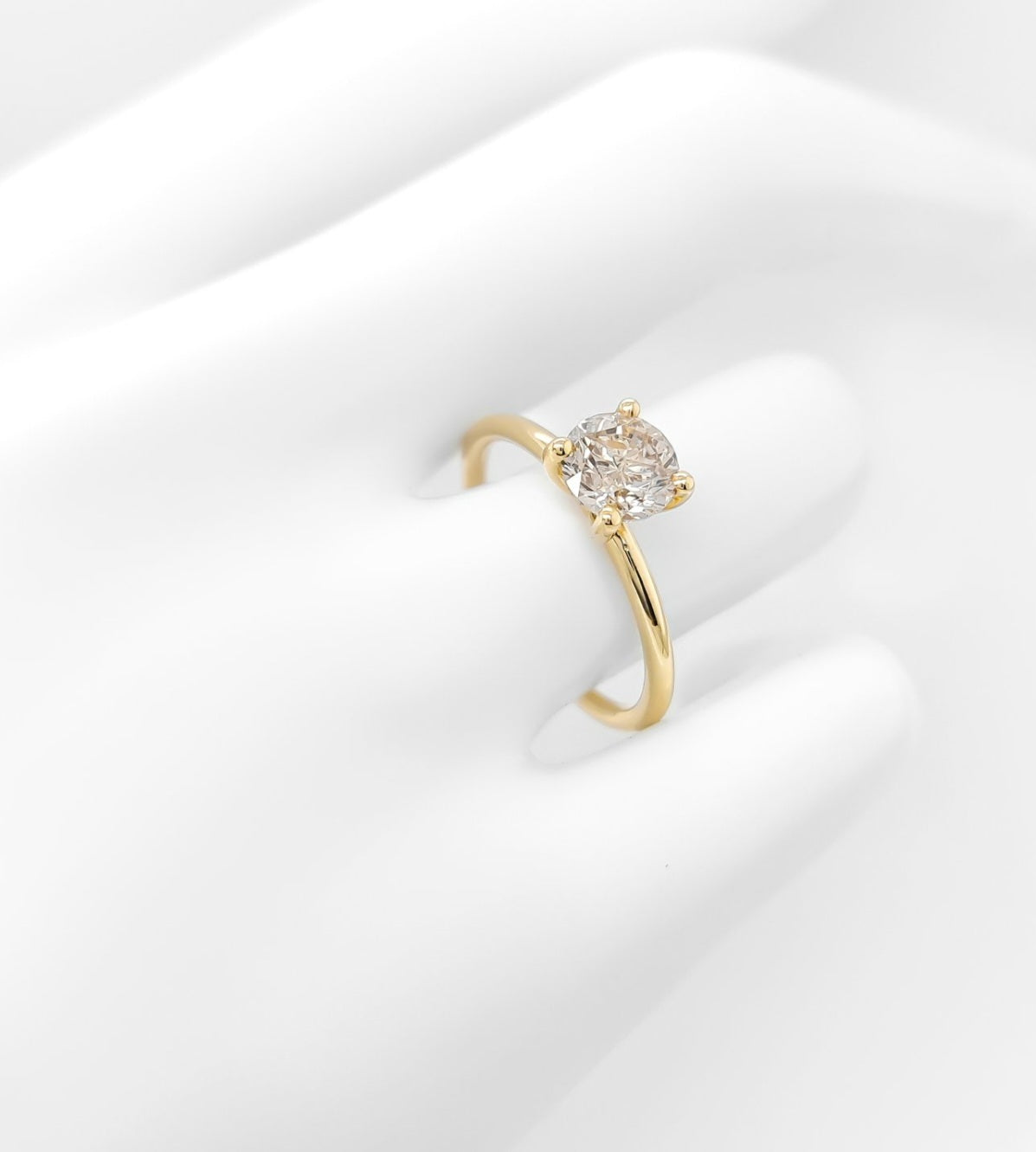 Anello di fidanzamento - 18 carati Oro giallo - 0.55ct. tw. Diamante (N