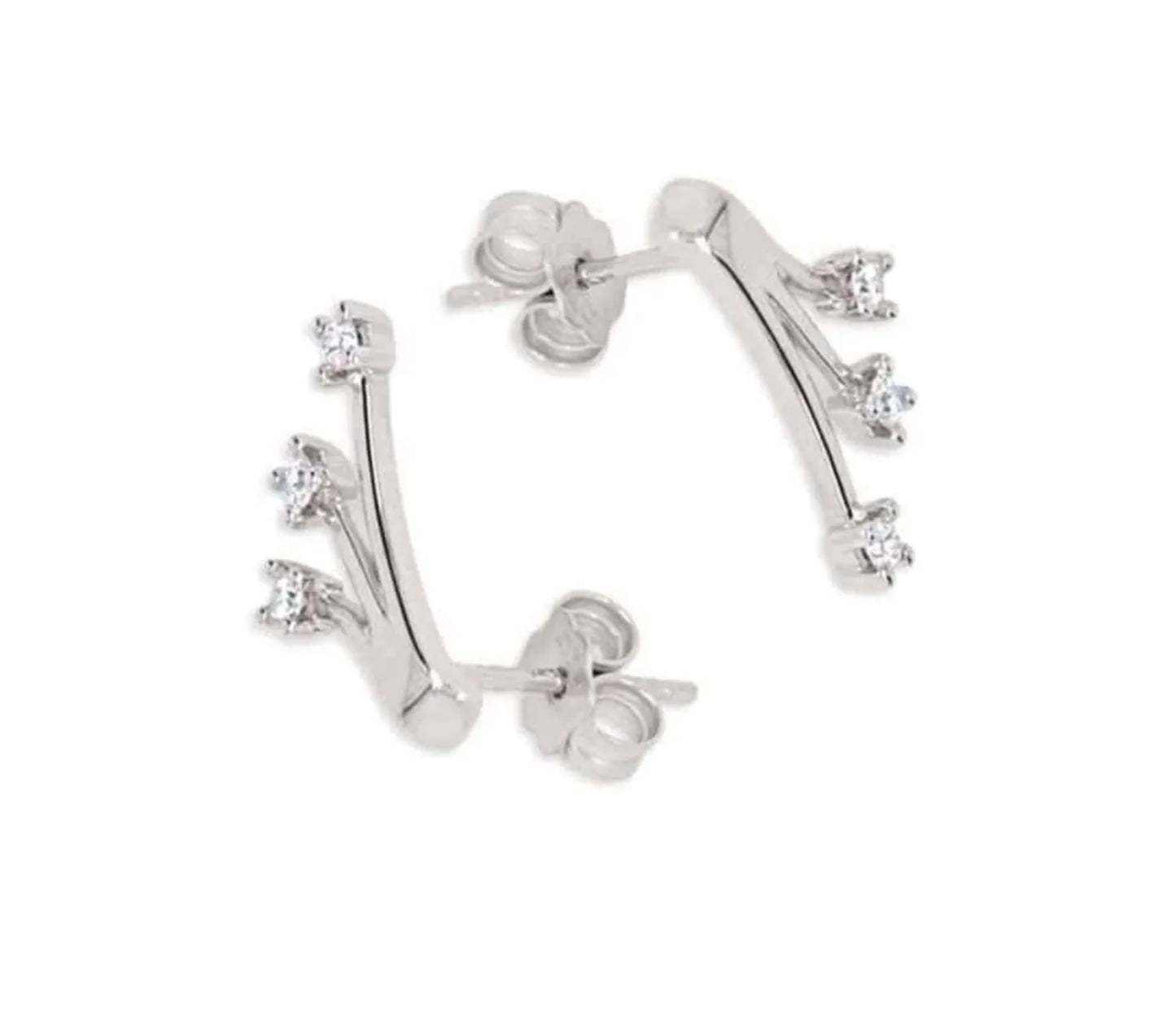 Orecchini - 18 carati Oro bianco - 0.60ct. tw. Diamante (Naturale)