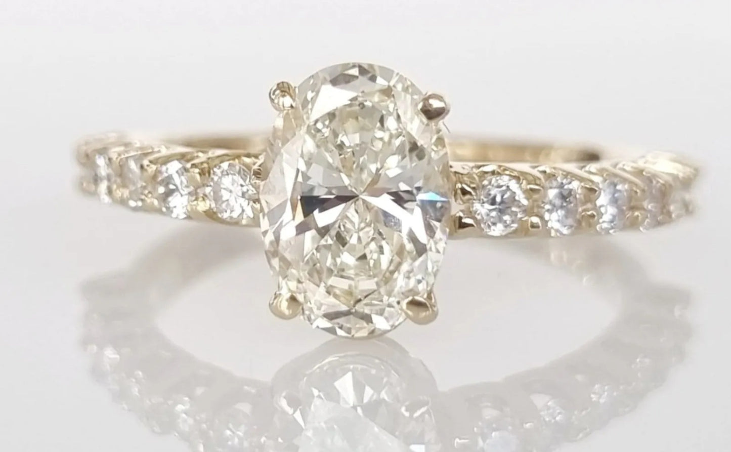 Anello di fidanzamento - 18 carati Oro giallo - 1.56ct. tw. Diamante (Naturale)