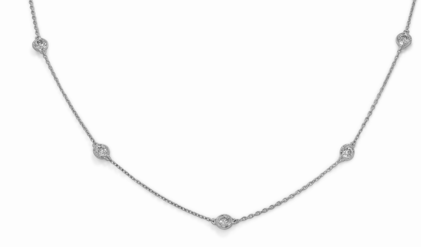 Collana - 18 carati Oro giallo - 1.00ct. tw. Diamante (Naturale)