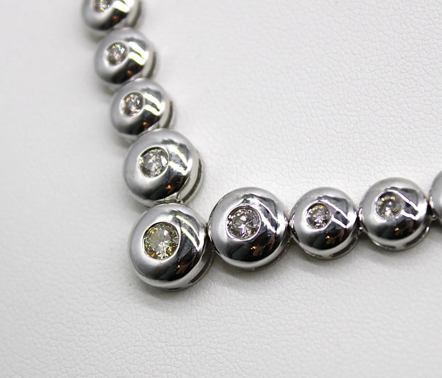 Collana - 18 carati Oro bianco - 6.80ct. tw. Diamante (Naturale)