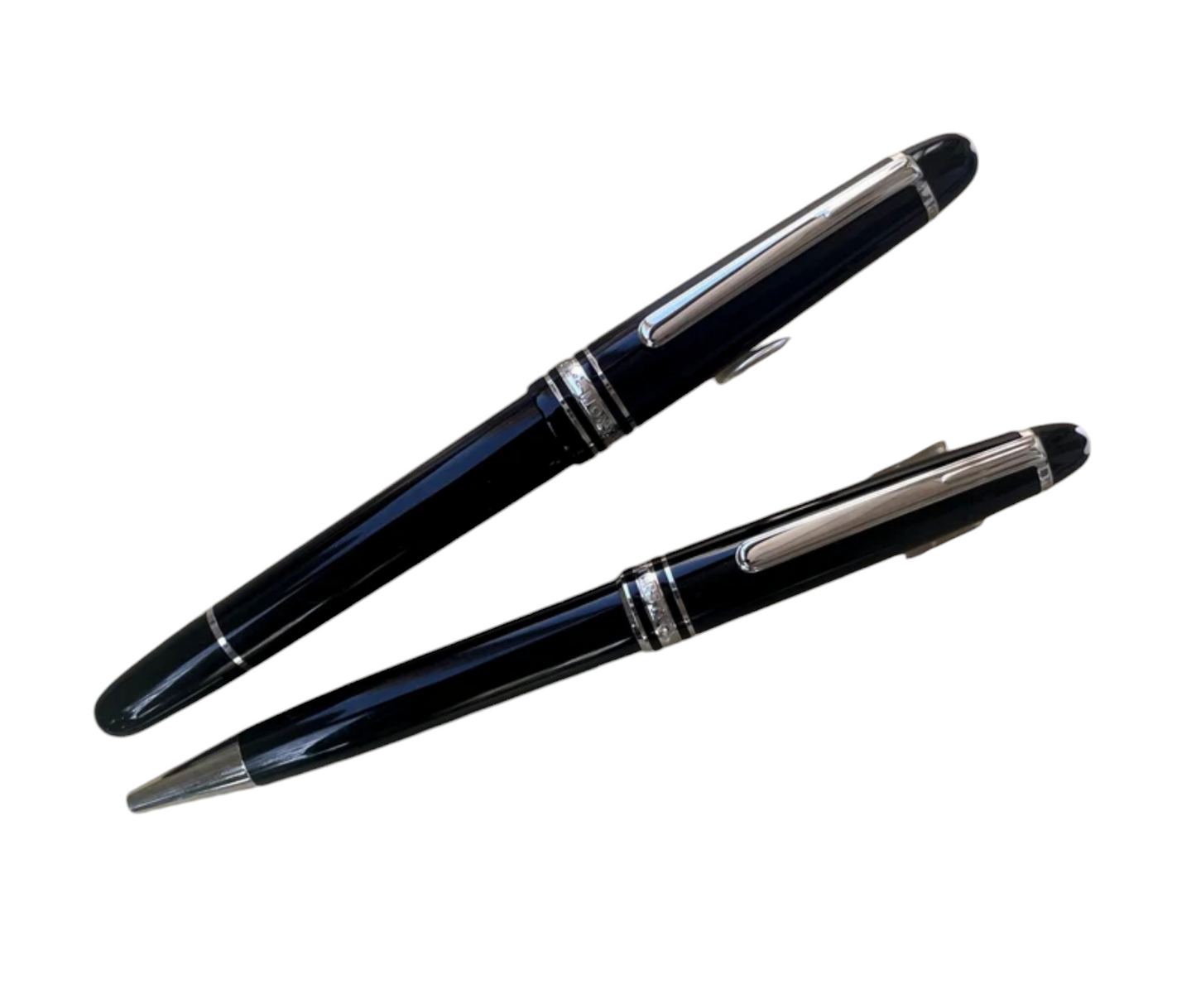 Juego de pluma, pluma estilográfica y bolígrafo Montblanc Meisterstück Glacier Classique