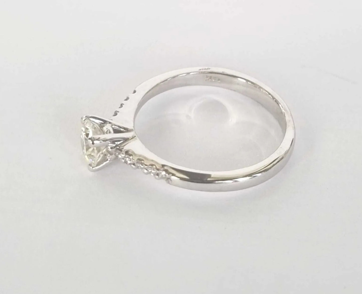 Anello di fidanzamento - 18 carati Oro bianco - 0.61ct. tw. Diamante (Naturale)
