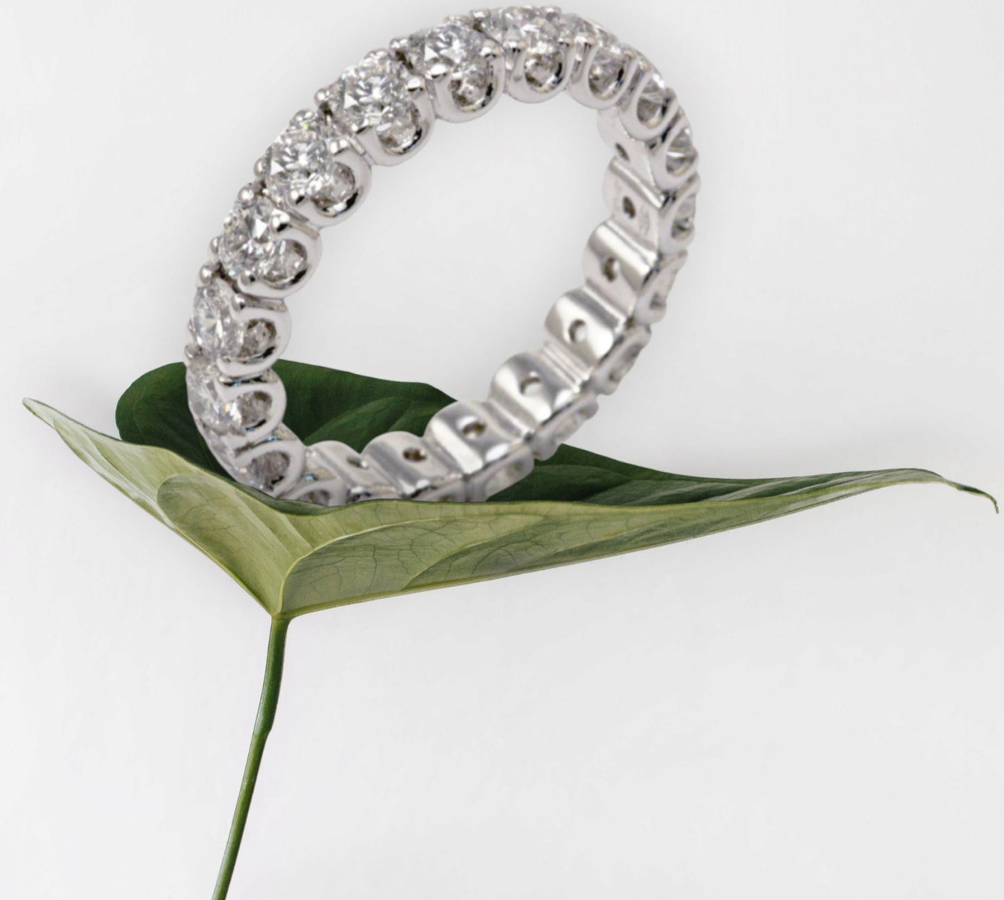 Anello - 18 carati Oro bianco - 2.05ct. tw. Diamante (Naturale)
