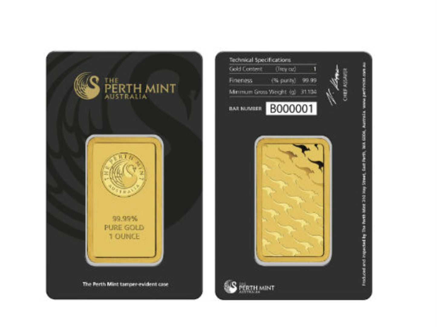 Lingotto oro puro 24 k 1 once the Perth mint Australia