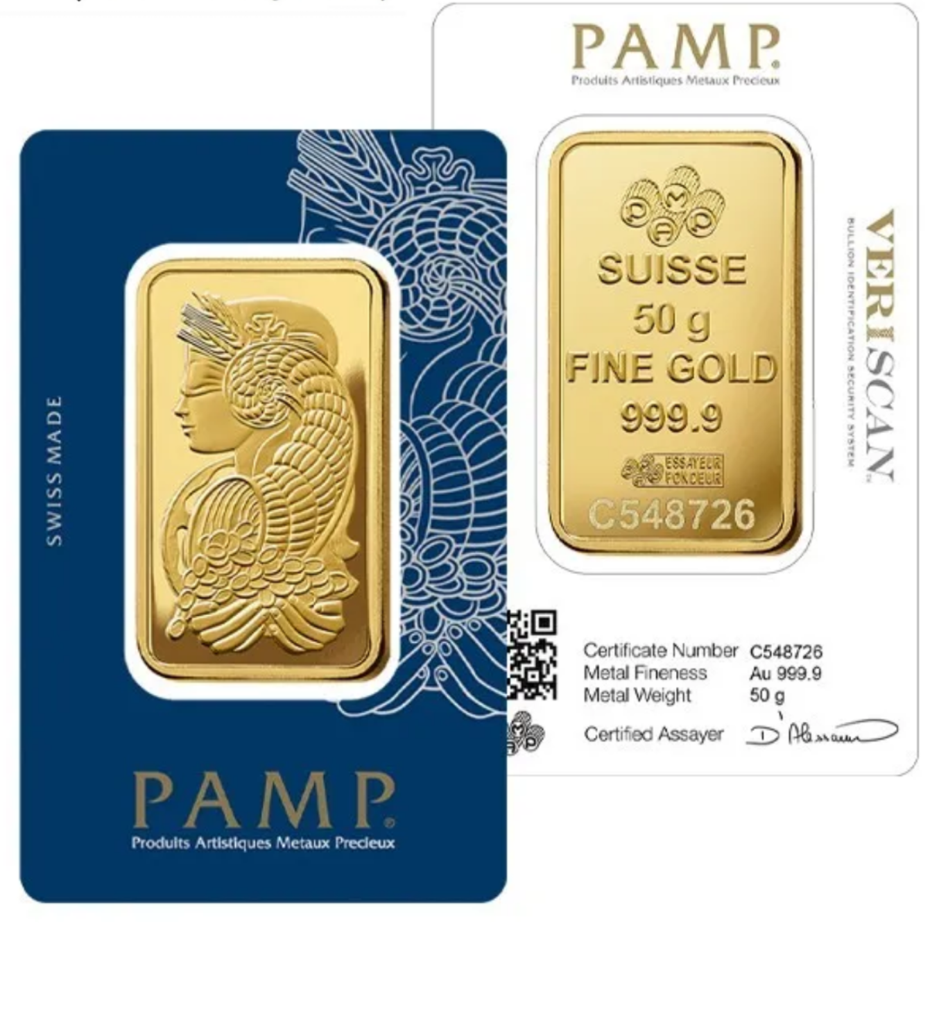 Barra de oro puro de 24k de 20 gramos