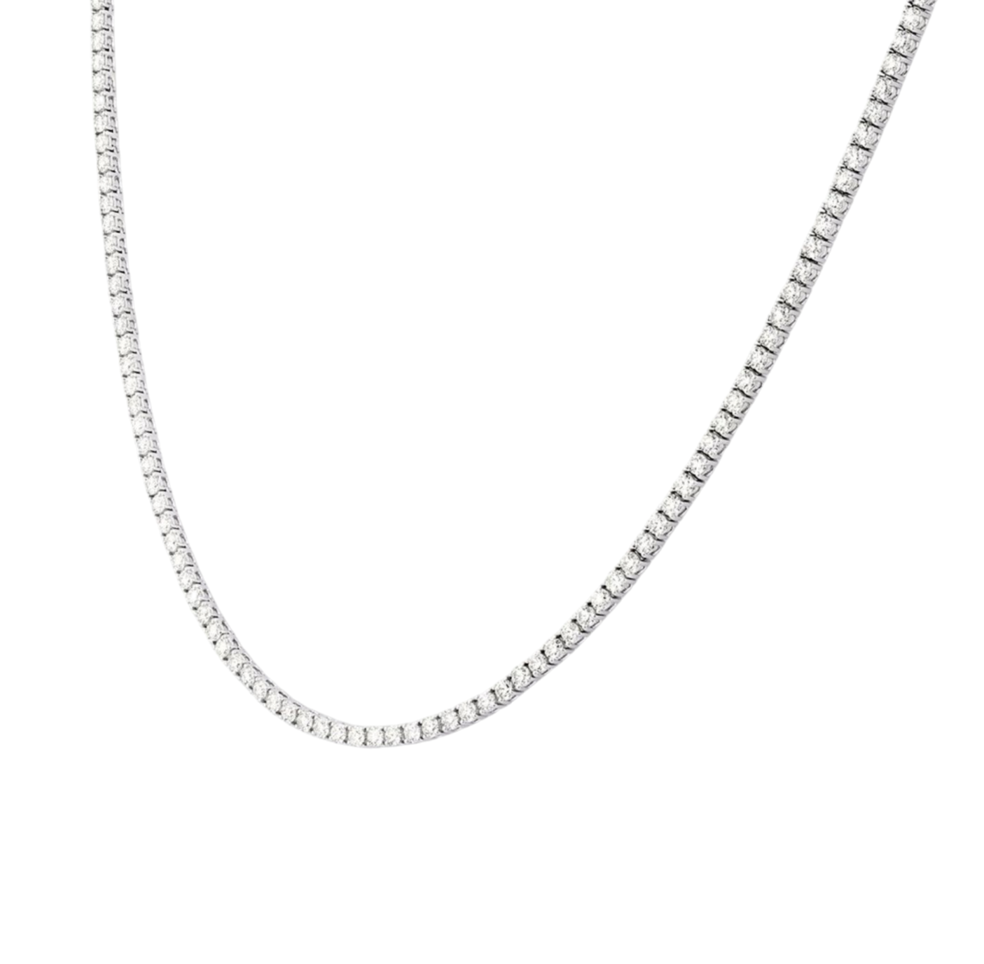 Collana tennis in oro 18k e diamanti naturali 11 ct certificato IGI