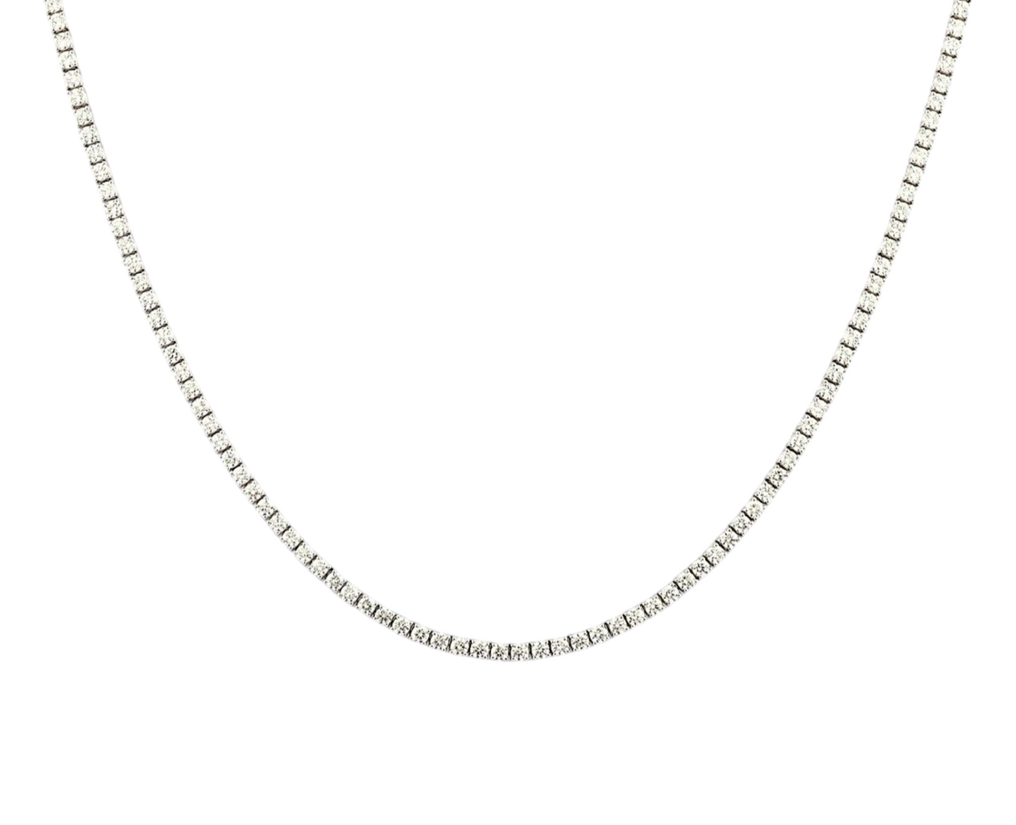 Collana tennis in oro 18k e diamanti naturali 11 ct certificato IGI