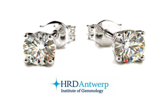 Orecchini punto luce con diamanti naturali 1,07 ct