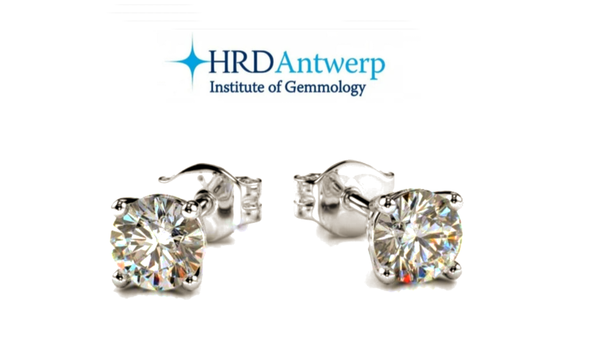 Orecchini punto luce con diamanti naturali 1,07 ct