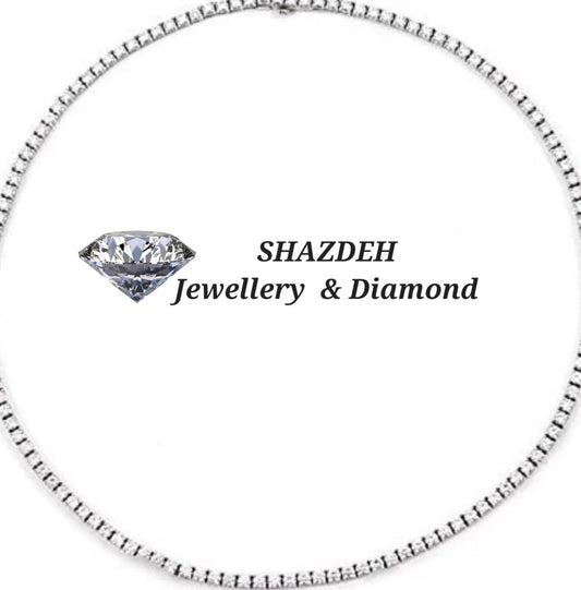 collana tennis oro e diamanti naturali 5,90ct