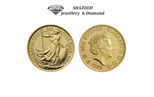 100 pounds sterline in oro 24 k, ELIZABETTA II , 1 OZ(31,10g)