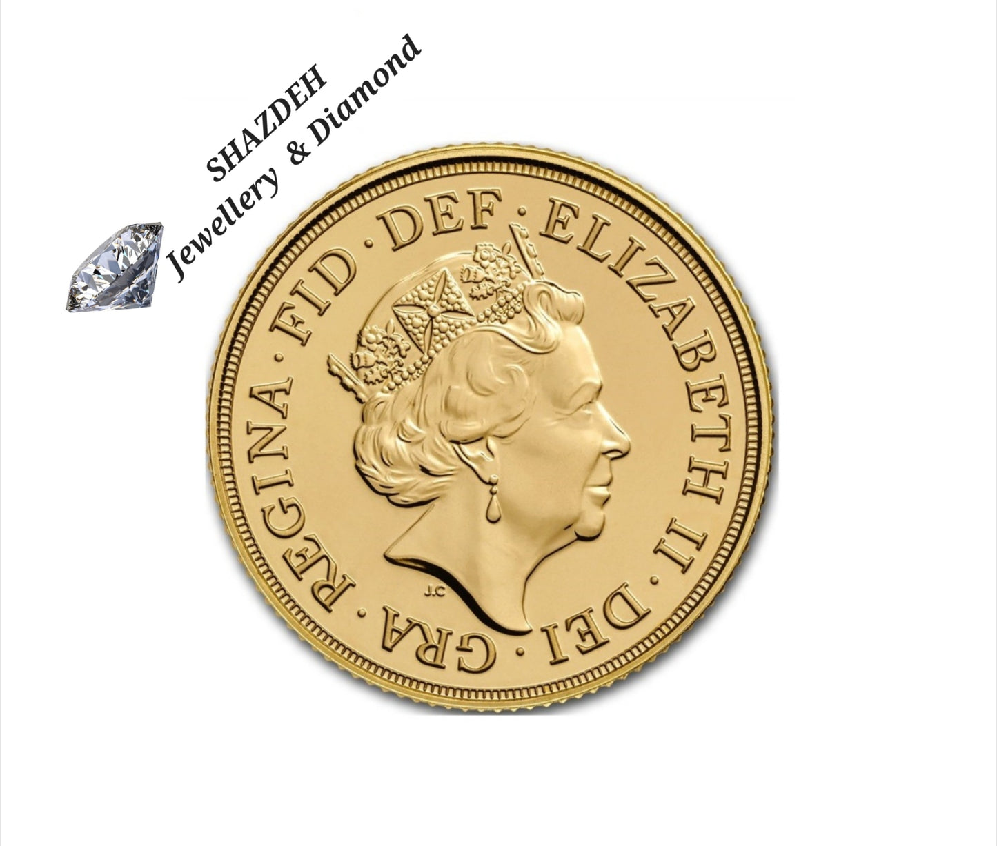 Sterline in oro 22k,  ELIZABETHA II, 7.98 gr