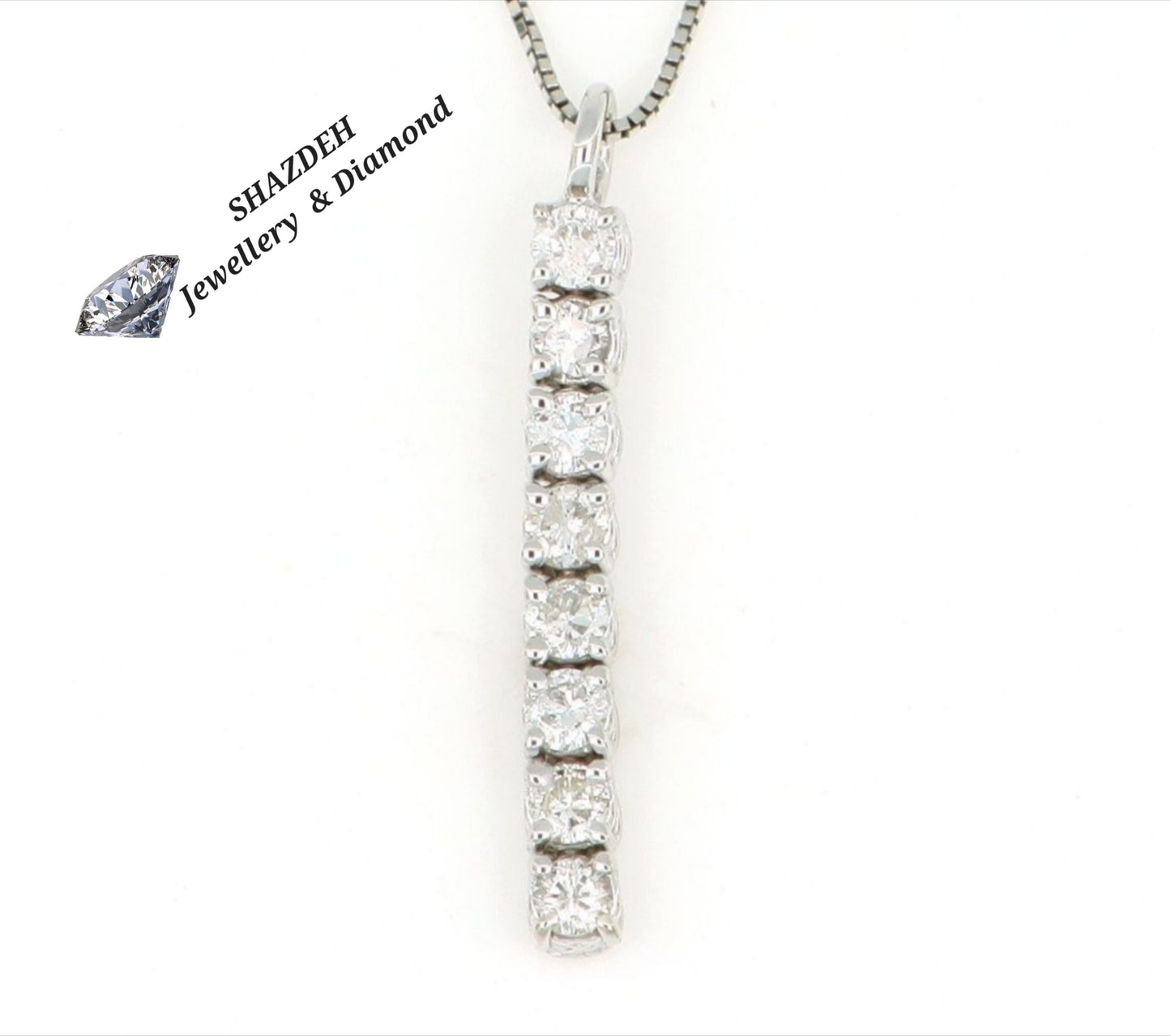 Collana in oro con diamanti naturali 0.56ct