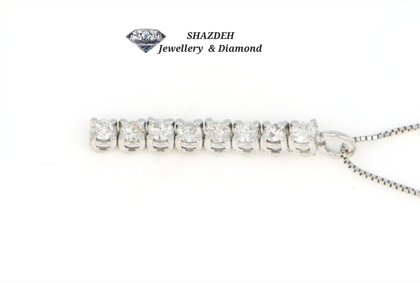 Collana in oro con diamanti naturali 0.56ct