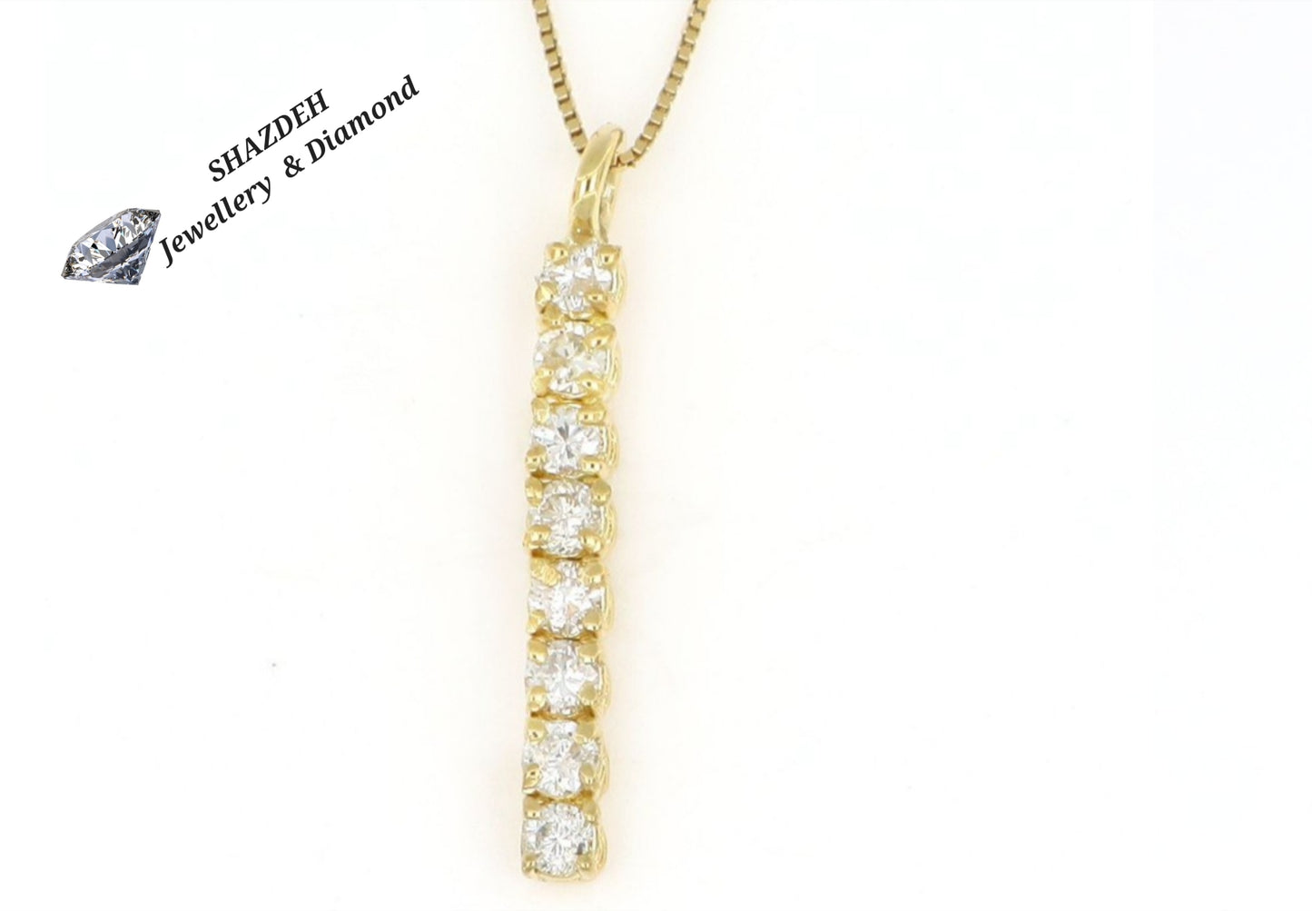 Collana in oro con diamanti naturali 0.80ct