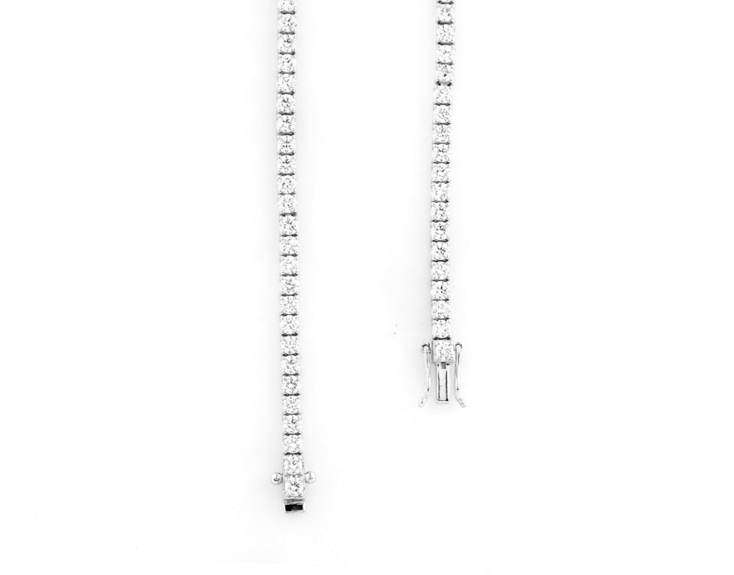Collana tennis in oro 18k e diamanti naturali 11 ct certificato IGI