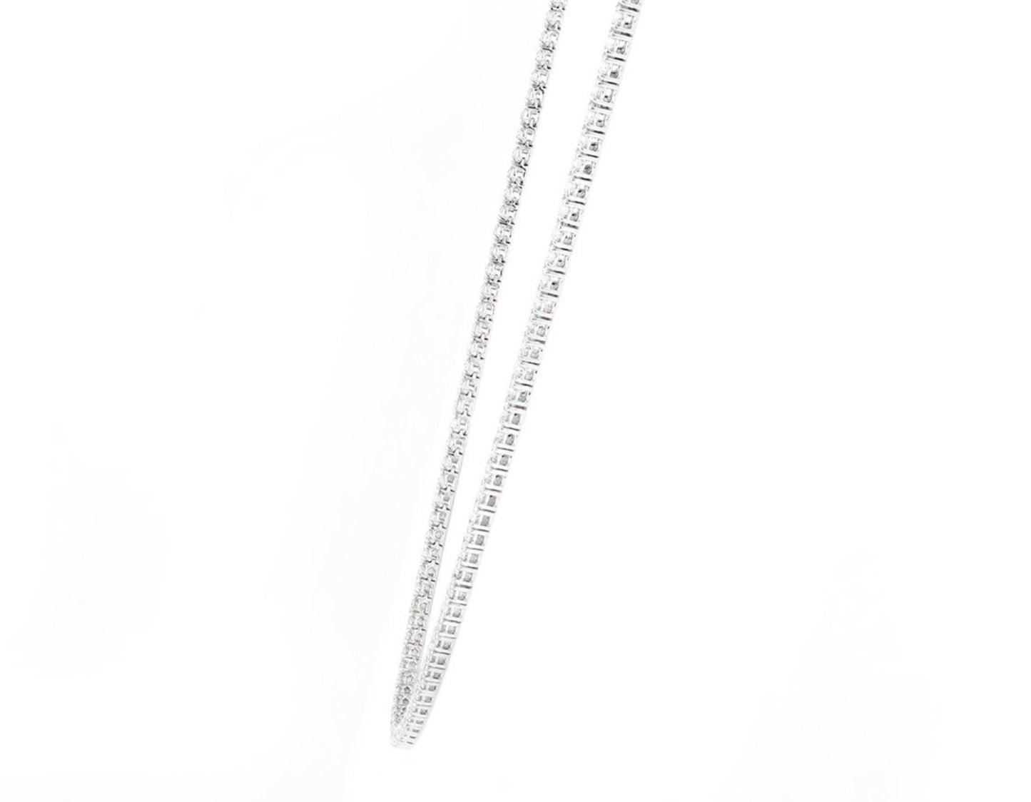 Collana tennis in oro 18k e diamanti naturali 11 ct certificato IGI