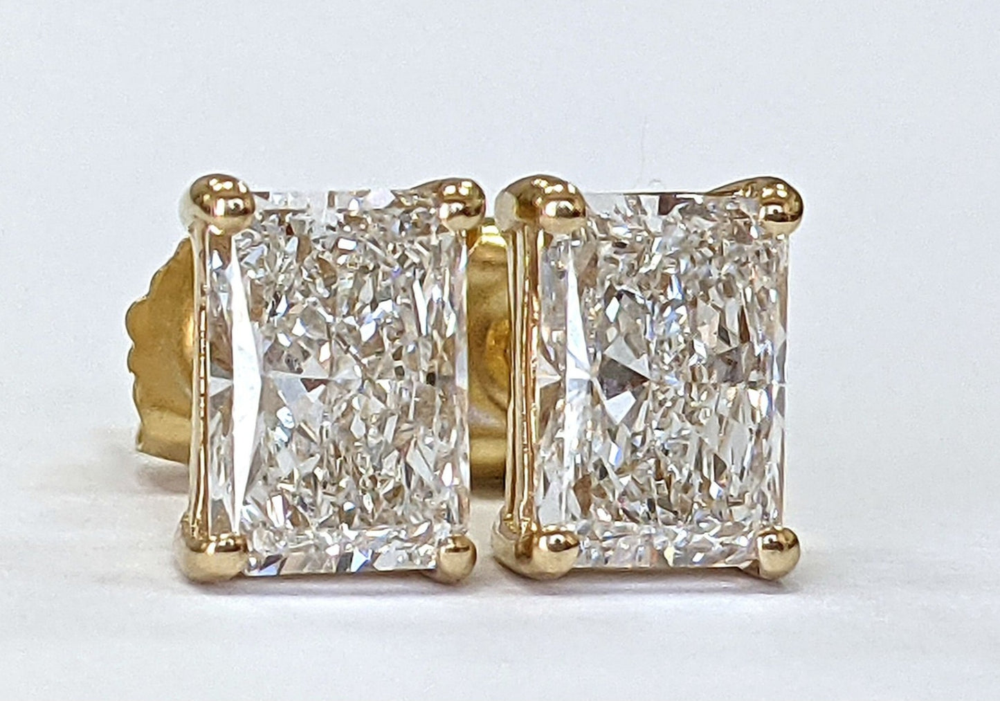 Orecchini a lobo - 18 carati Oro giallo - 2.03ct. tw. Diamante (Naturale)