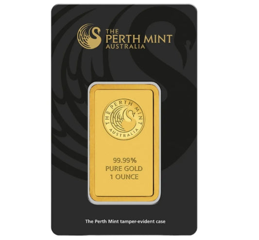 Lingotto oro puro 24 k 1 once the Perth mint Australia