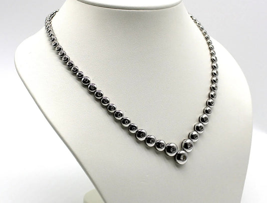 Collana - 18 carati Oro bianco - 4.00ct. tw. Diamante (Naturale)