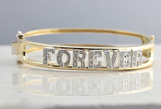 Bracciale personalizzato in oro giallo 18k e diamanti naturali
