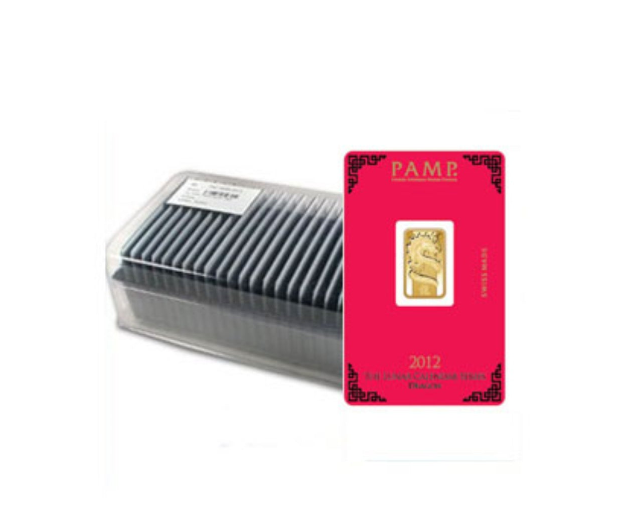 Lingotto oro puro 24k 10 pezza da 10 grammi ( 100 grammi )(PAMP) da investimento
