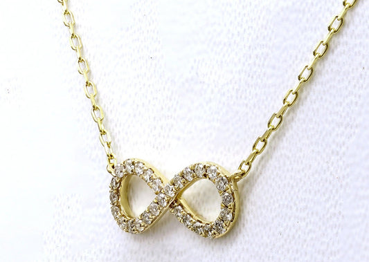 Collana con ciondolo - 18k giallo - 0.21ct. tw. Diamante (Naturale)