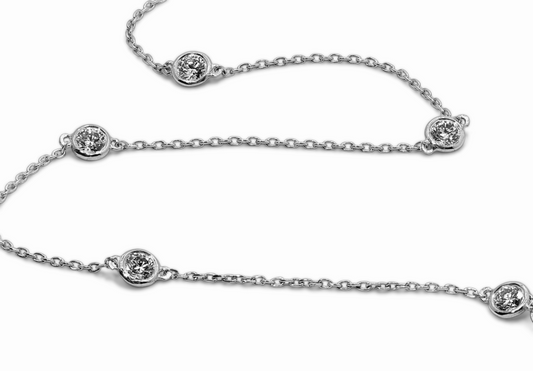 Collana - 18 carati Oro giallo - 1.00ct. tw. Diamante (Naturale)