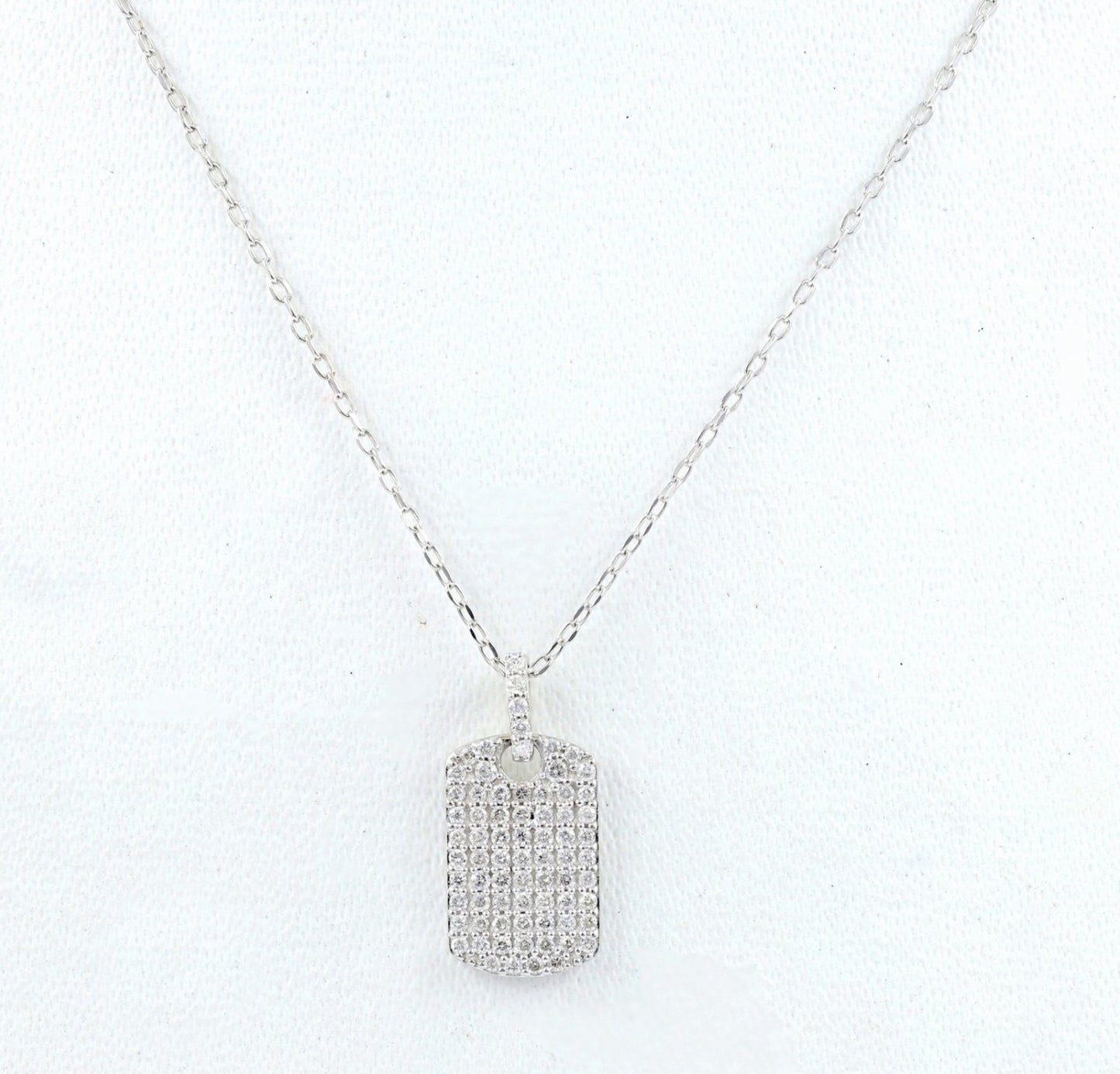 Collana con ciondolo in oro 18kt con diamanti naturali 0.33ct