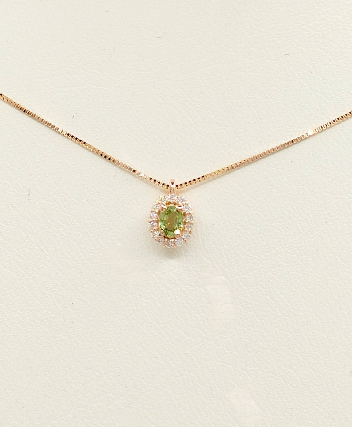 Ciondolo in oro  18k e diamanti naturali princess certificato IGI 1.36ct