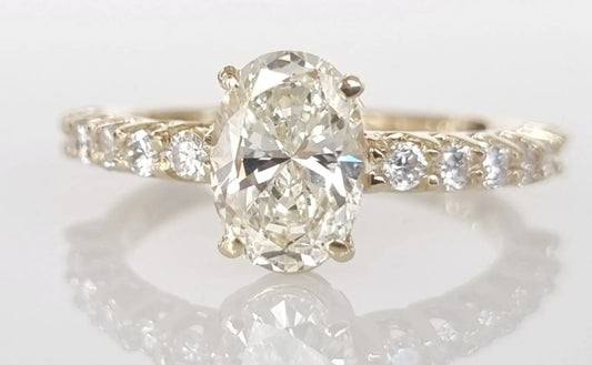 Anello di fidanzamento - 18 carati Oro giallo - 1.56ct. tw. Diamante (Naturale)