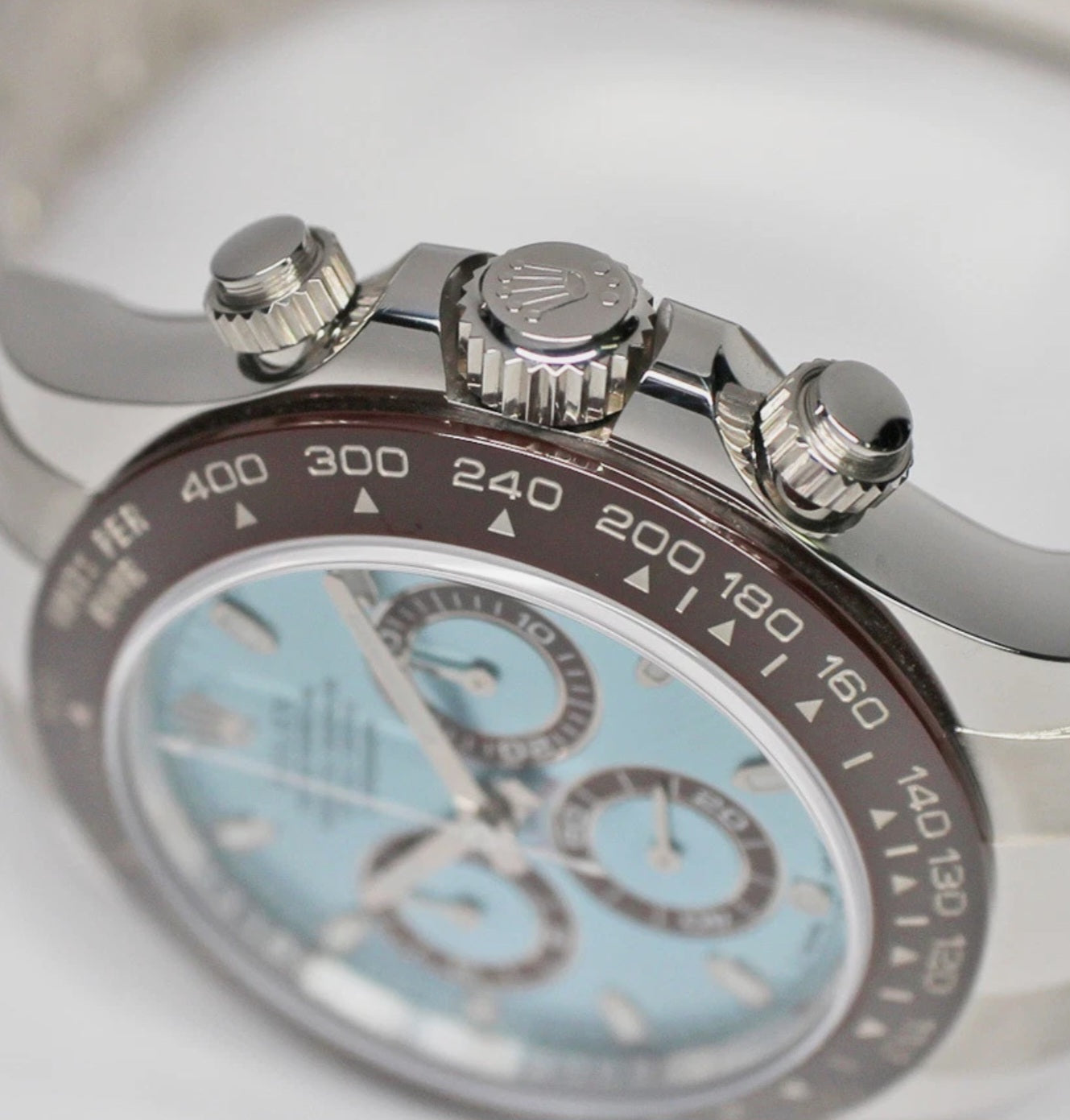 ROLEX platino Daytona- Lunetta in ceramica quadrante blu ghiaccio 11650