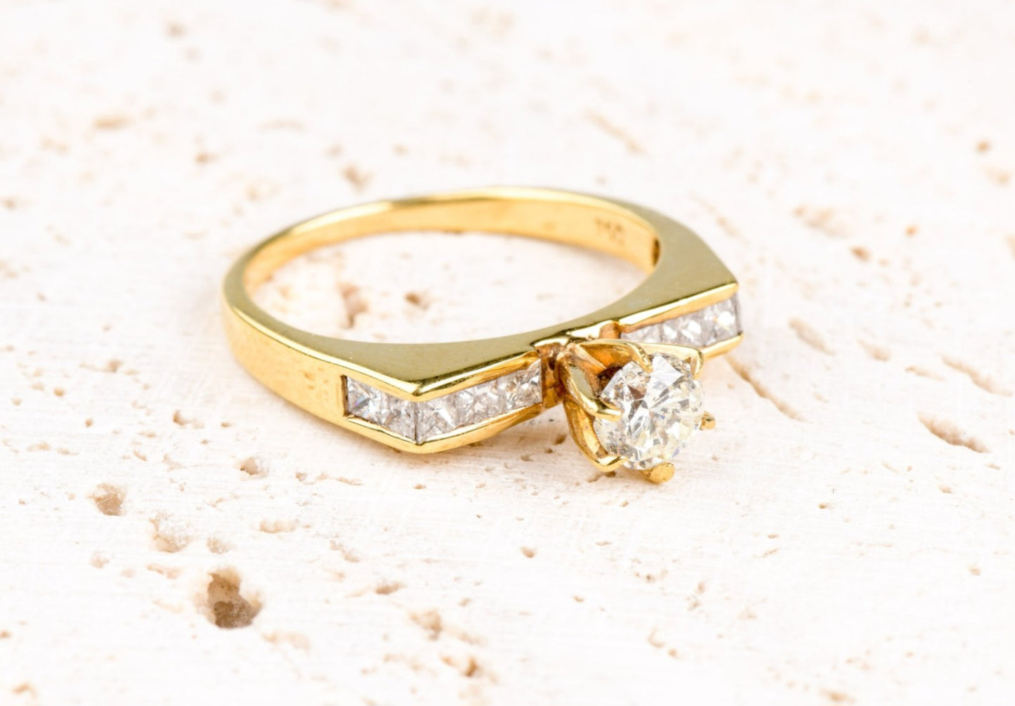 Anello - 18 carati Oro giallo - 1.94ct. tw. Diamante (Naturale) - Diama