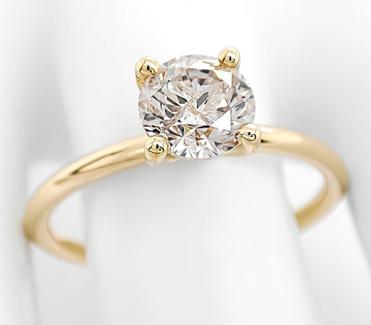 Anello di fidanzamento - 18carati Oro giallo - 0.90ct. tw. Diamante (Naturale)