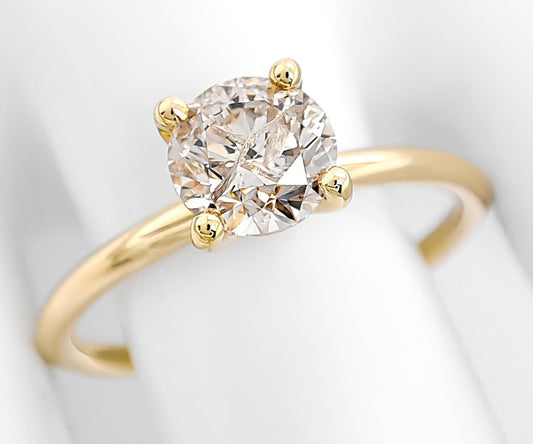Anello di fidanzamento - 18 carati Oro giallo - 0.55ct. tw. Diamante (N